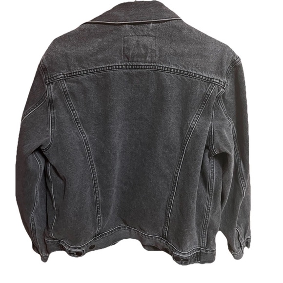 Levi’s Premium Men’s Trucker Jacket – Washed Black Denim Big E Size M EXC - Picture 2 of 13